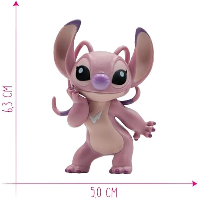 Bandai DISNEY LILO & STITCH ANGEL, PERFECT AS A TOY FIGURE, DECORATION AND SMALL GIFT FOR CHILDREN FROM 3 YEARS, DETAILED 6.3 CM WALT DISNEY COLLECTIBLE FIGURE 12588 - Image 2